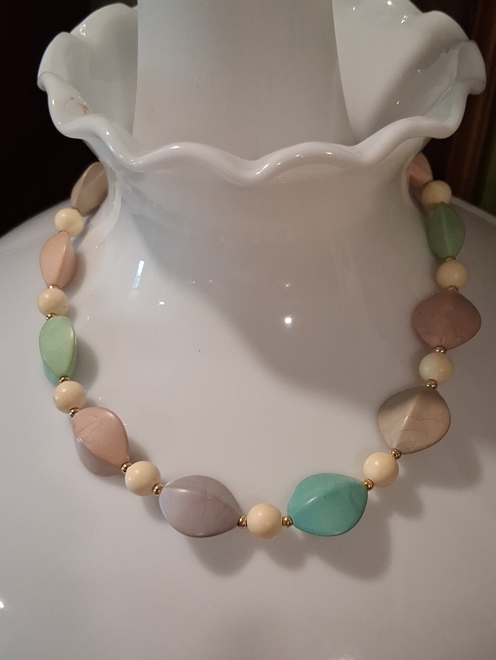Multicolor Pastel Bead Necklace